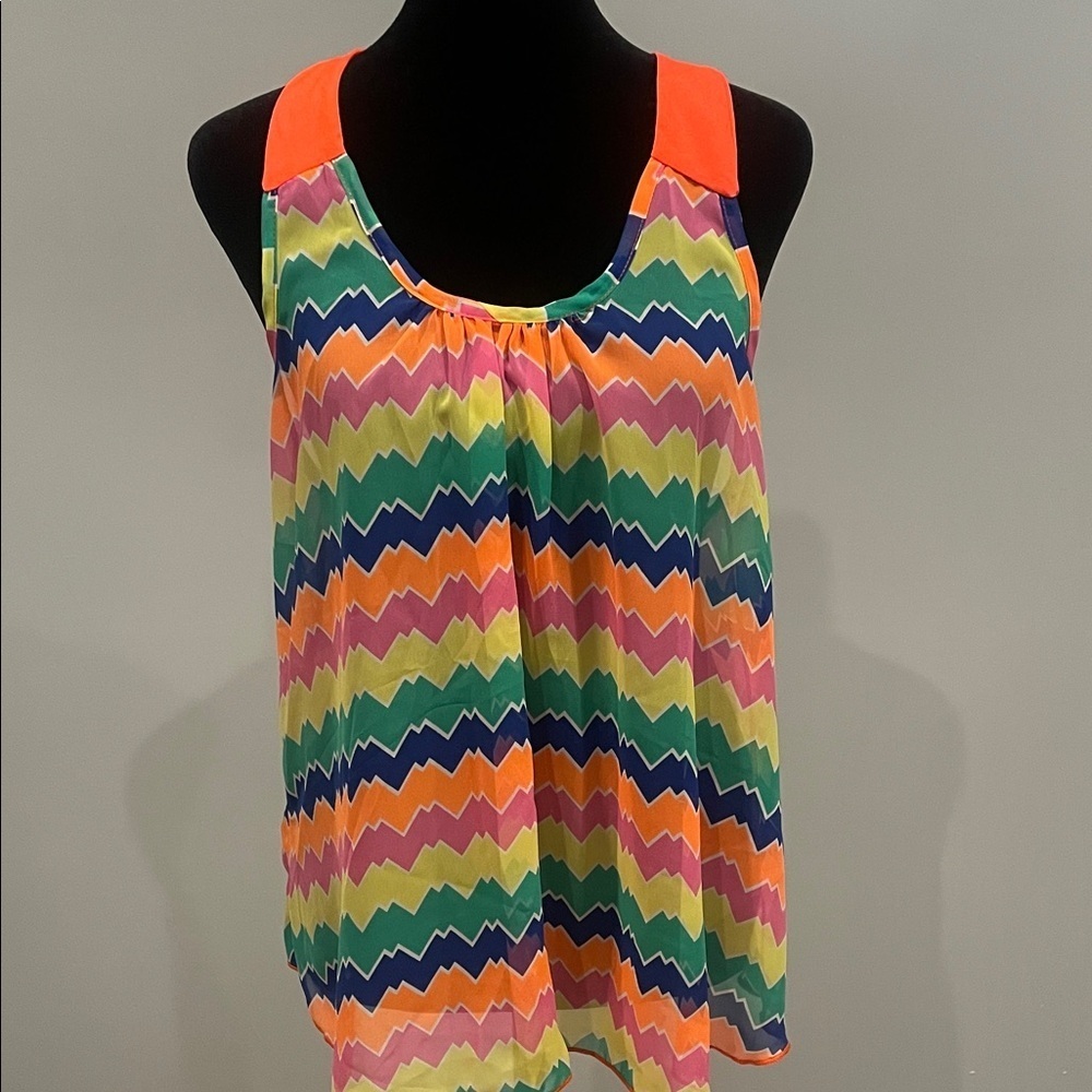 Colorful Chevron Women's Top summer fun